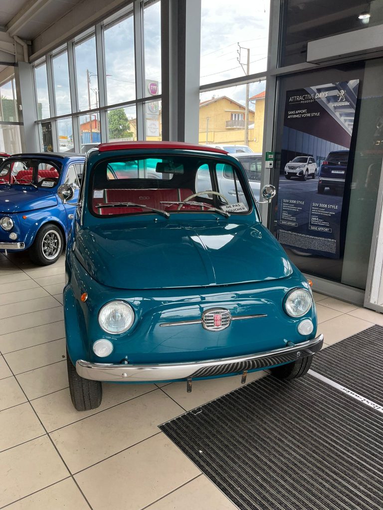 Fiat 500 Turchese
Contactez nous pour la découvrir